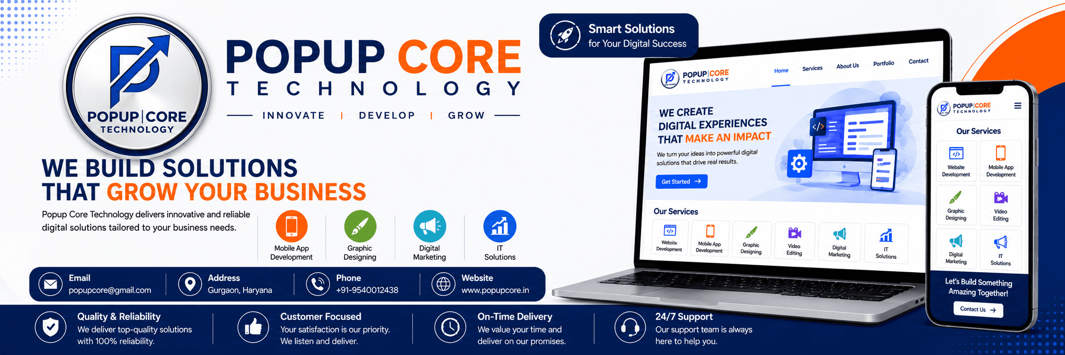 Popup Core Technology Ads